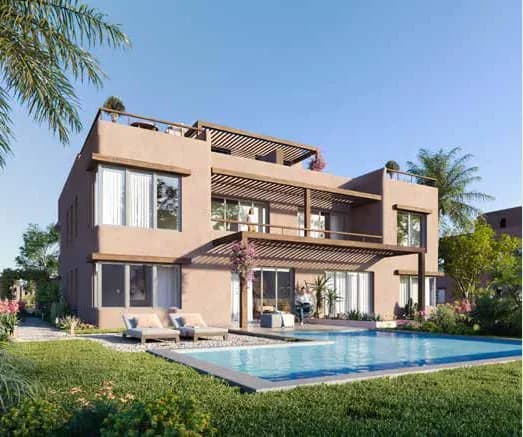 في هاسيندا ووترز الساحل الشمالي فيلا صف أول على البحر بمقدم 5% فقط